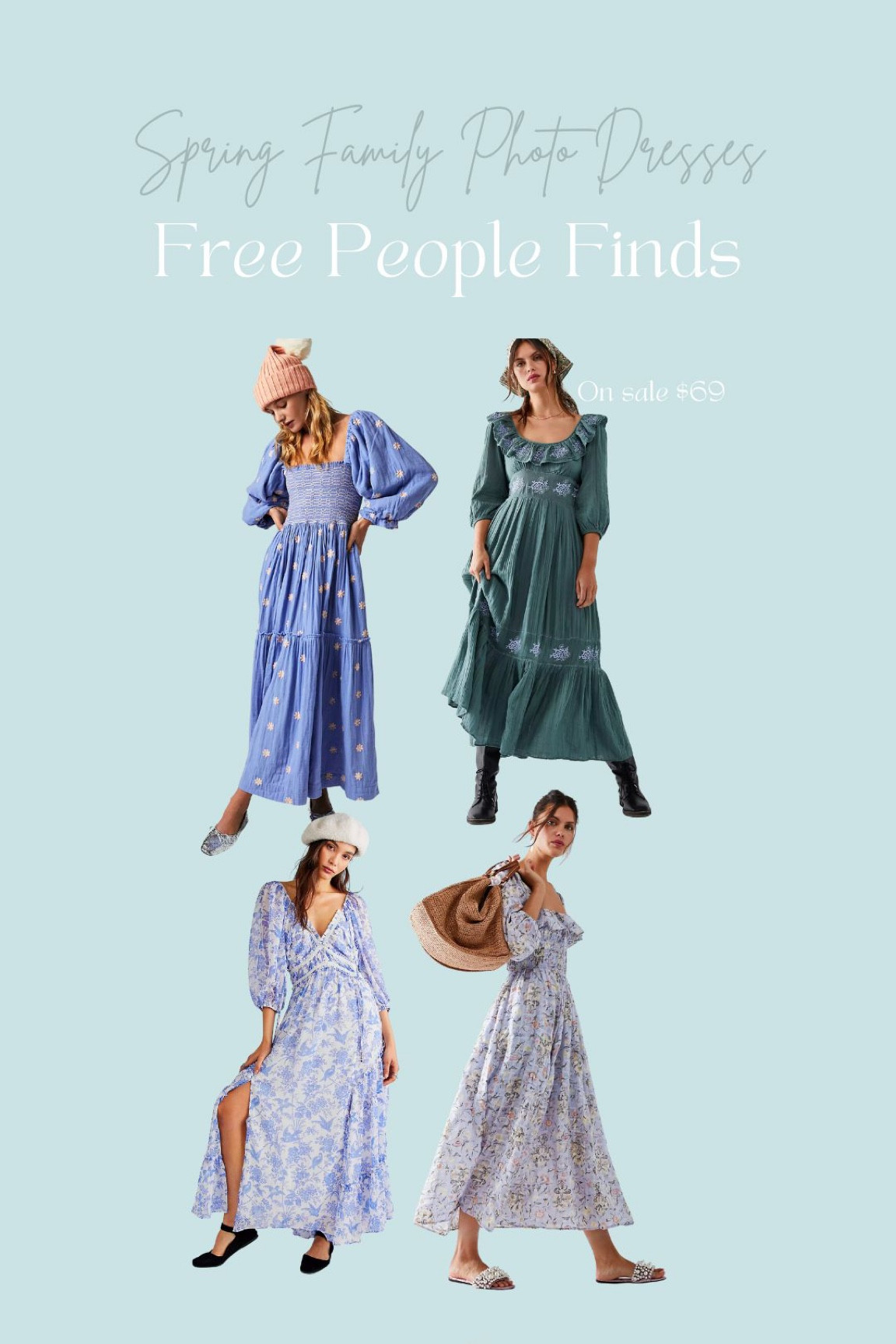 Spring dresses for photos! Love Free People for a good dress. 
Green is on sale!

These would all look great for Easter, wedding guest, etc!

#LTKfamily #LTKSeasonal #LTKstyletip
