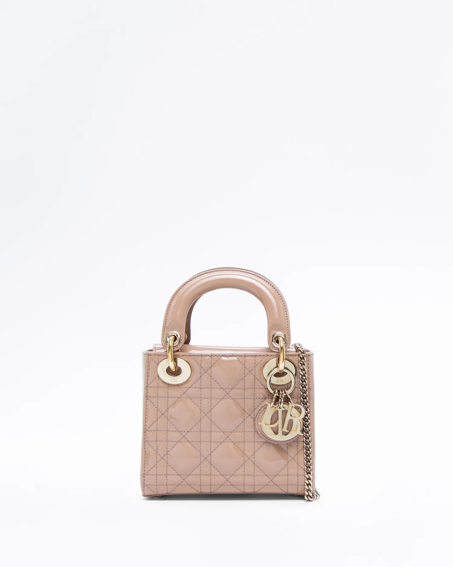 Patent Cannage Mini Lady Dior Bag | Vivrelle