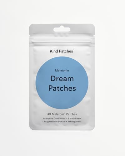 Kind Patches Melatonin Dream Patches - Sleep Patches - Sleep Aid with Ashwagandha to Improve Rest - Overnight Use - 30 Count | Amazon (US)