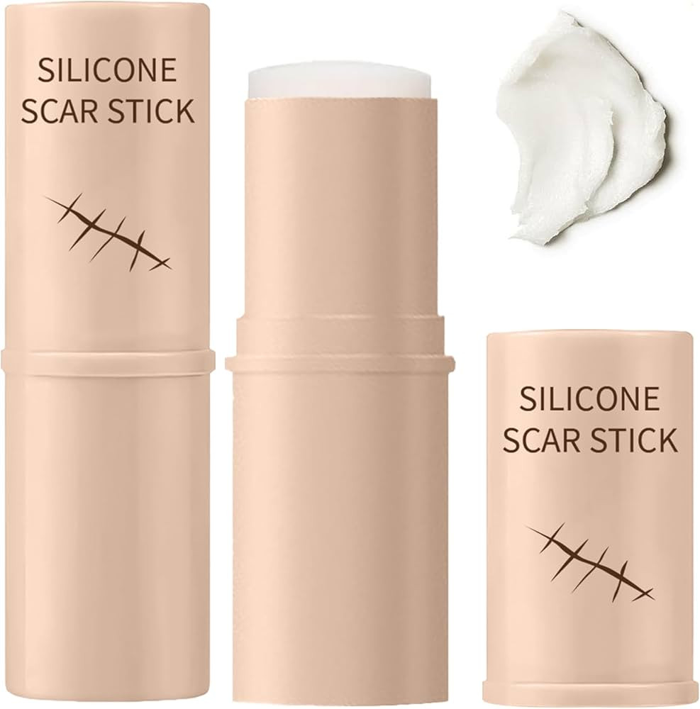 2PCS Silicone Scar Stick, 60% Silicone for Face and Body, Gentle on All Skin Types Easy-to-Use St... | Amazon (US)