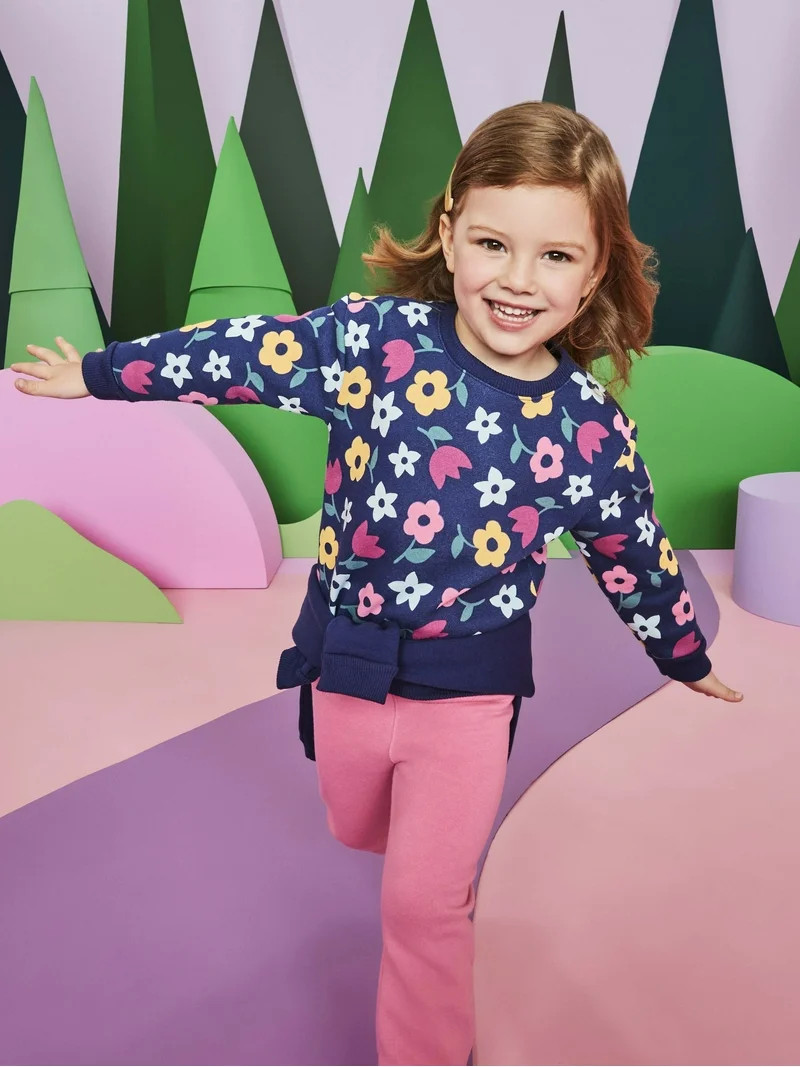 Garanimals Toddler Girl Fleece Joggers, Sizes 2T-5T | Walmart (US)