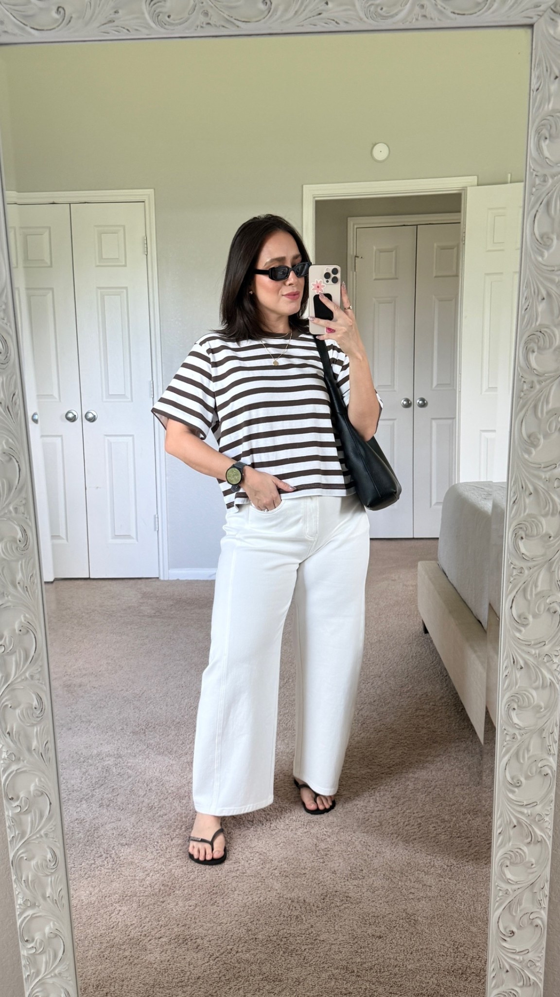 Simple everyday mom outfit and for curvy petite girls! White bottoms size medium (also linked similar more affordable version of bottoms) Top size medium. 

Petite studio NYC
American eagle top

#LTKmomlife #LTKootd #LTKPetite