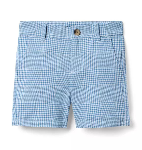 Tattersall Linen-Cotton Short | Janie and Jack