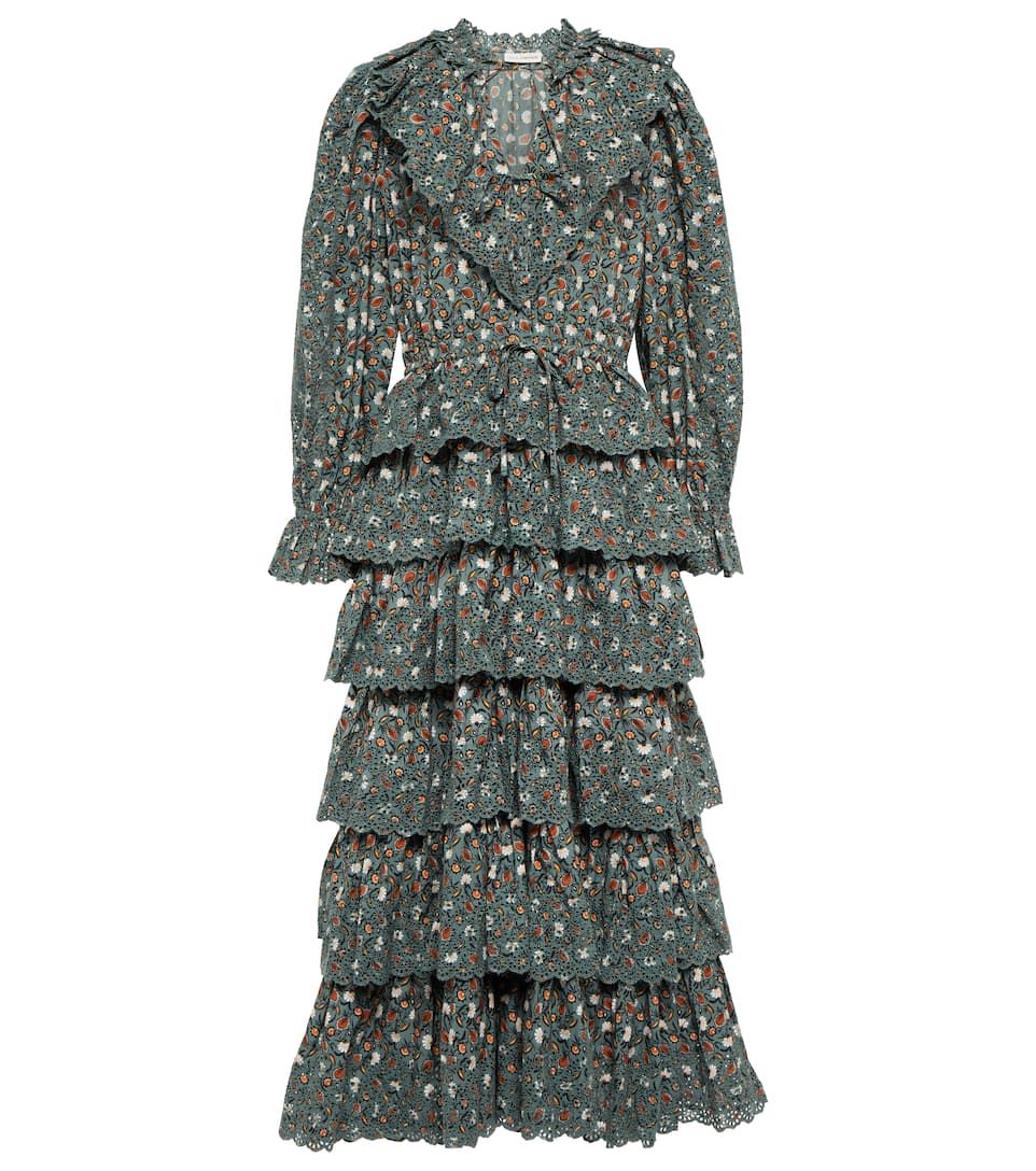 Odile floral cotton midi dress | Mytheresa (US/CA)