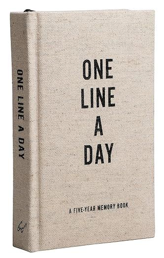 Canvas One Line a Day: A Five-Year Memory Book (Yearly Memory Journal and Diary, Natural Canvas C... | Amazon (CA)