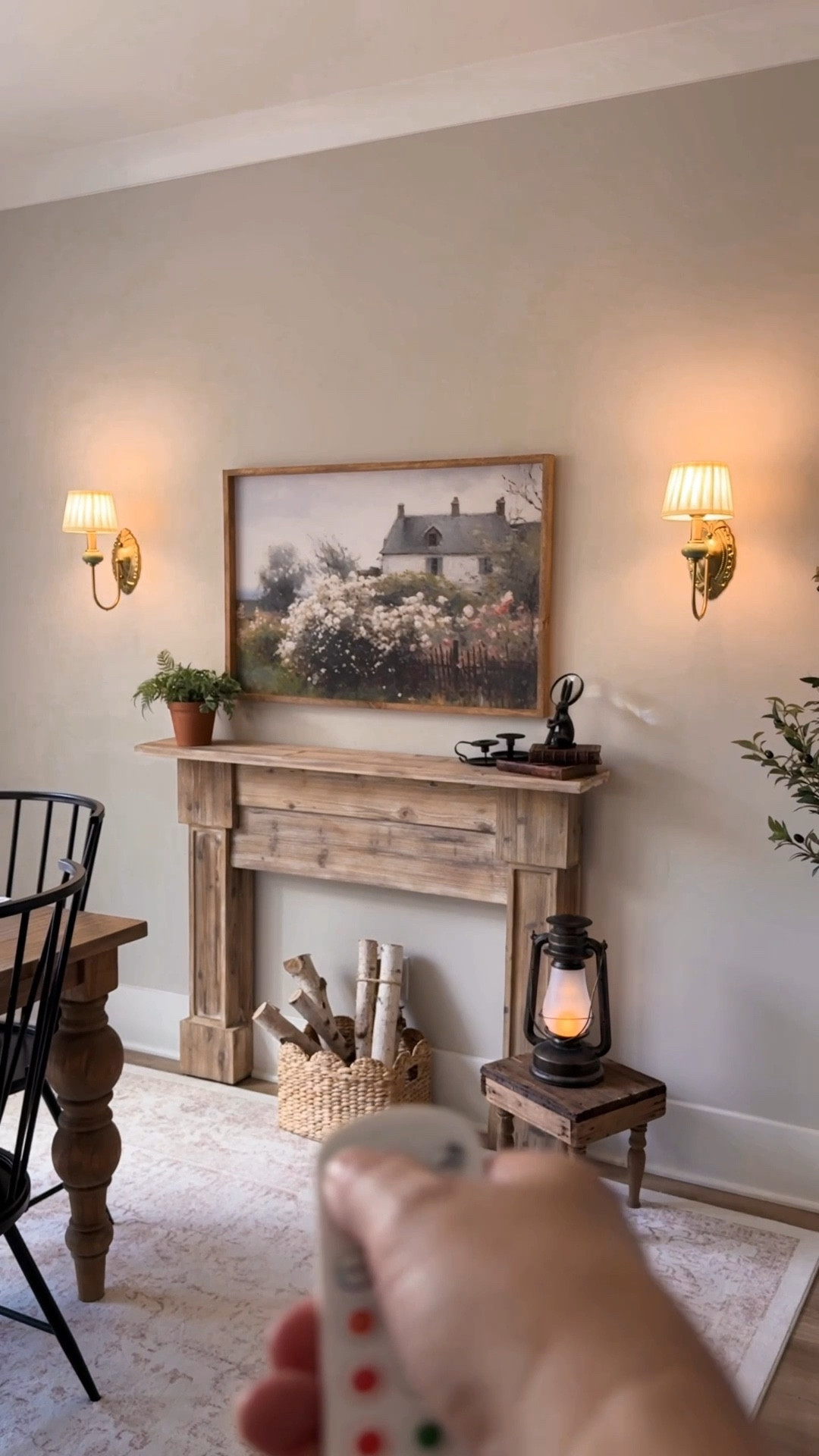 This gorgeous framed print from @Antique Farm House deserved to be highlighted! 😍 And these lantern lights are amazing! No need to hardwire and they're gorgeous! 

#LTKHome #LTKdayinmylife