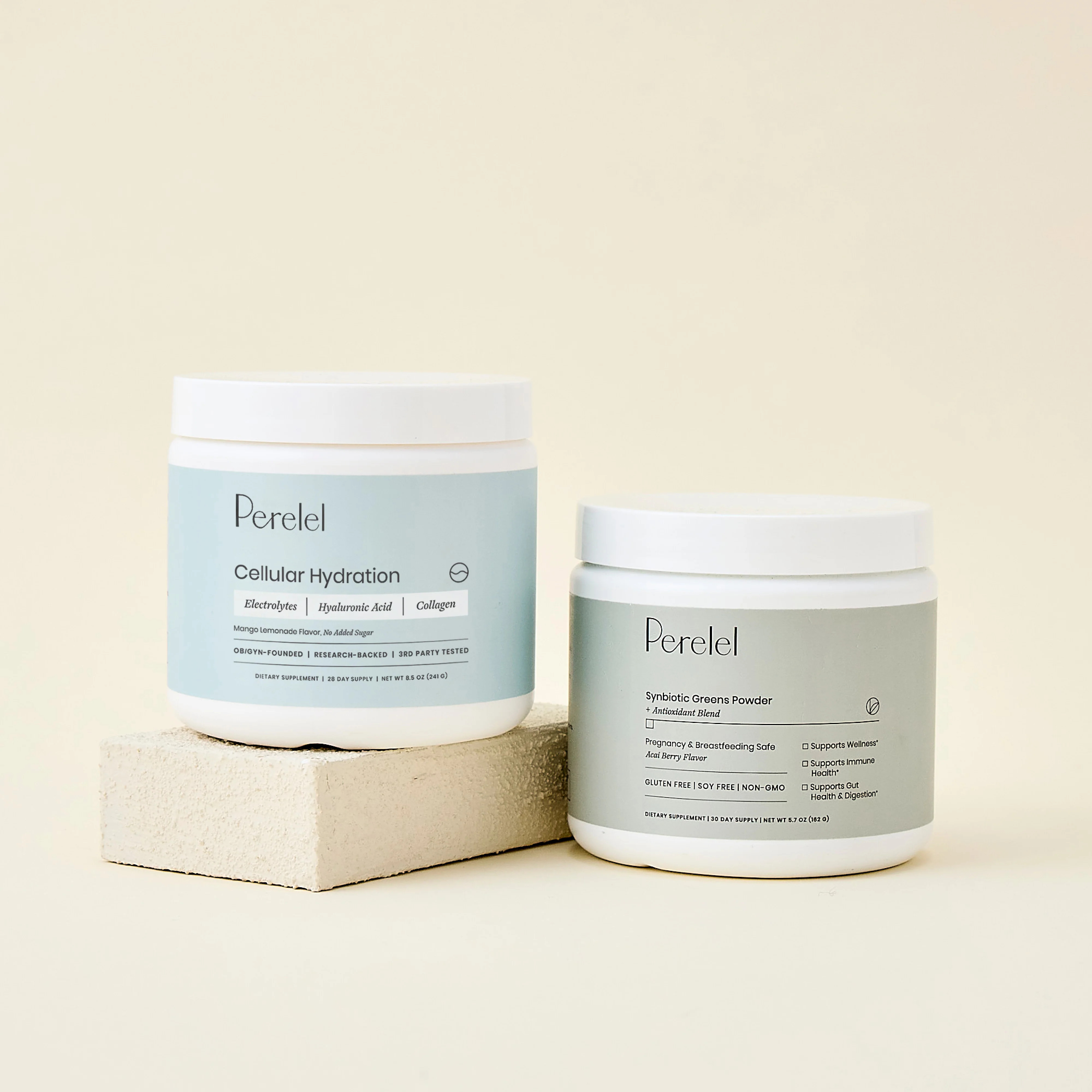 Glow Up Duo | Greens and Electrolytes Duo | Perelel Health