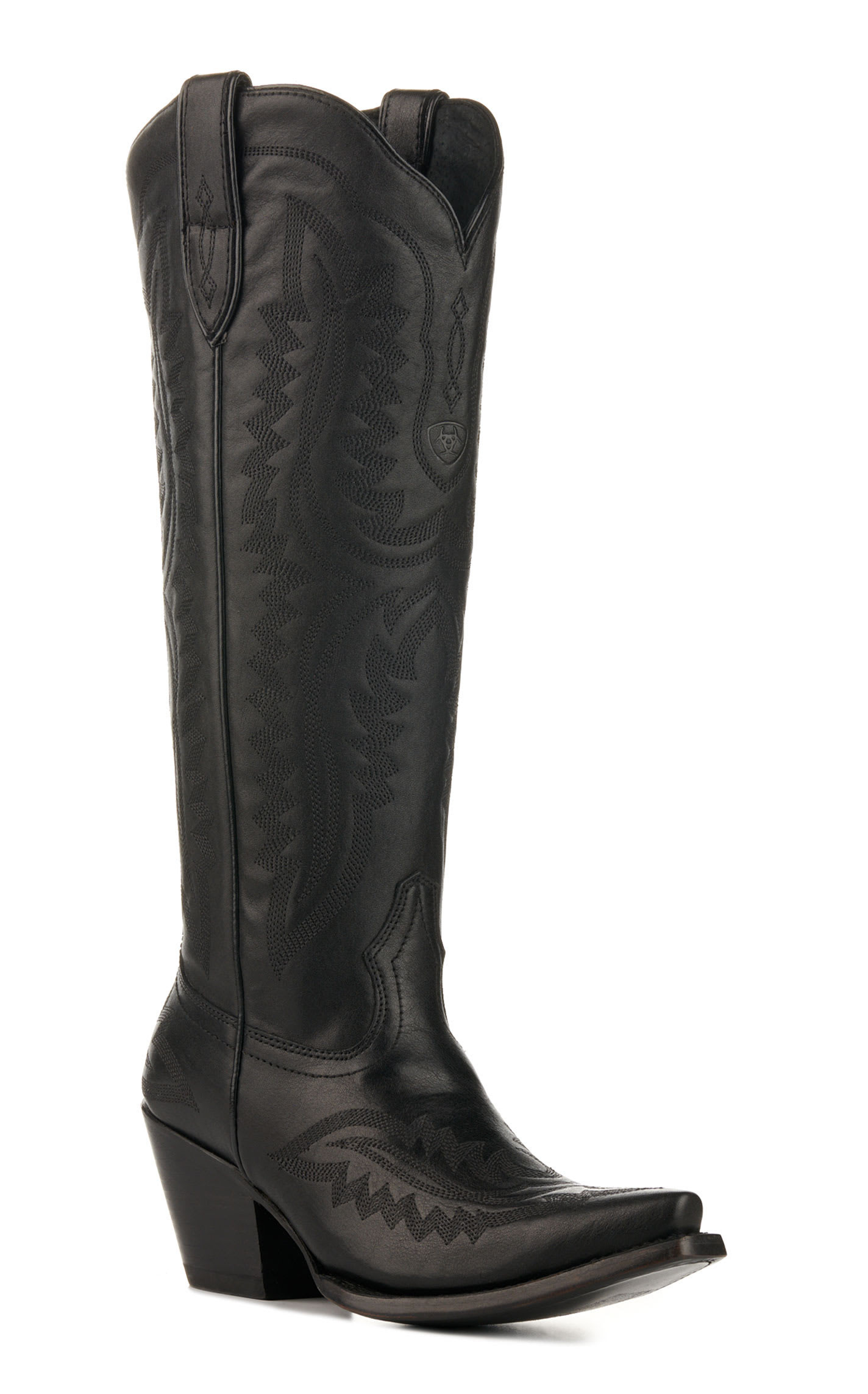 Ariat Women's Casanova Obsidian Black Snip Toe Tall Cowboy Boots - 8.5xB - From Cavender's | Cavender's