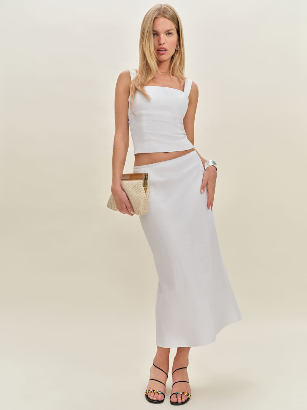 Layla Linen Skirt | Reformation (Global)