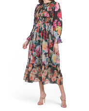 Floral Maxi Dress With Smocked Waist | Marshalls