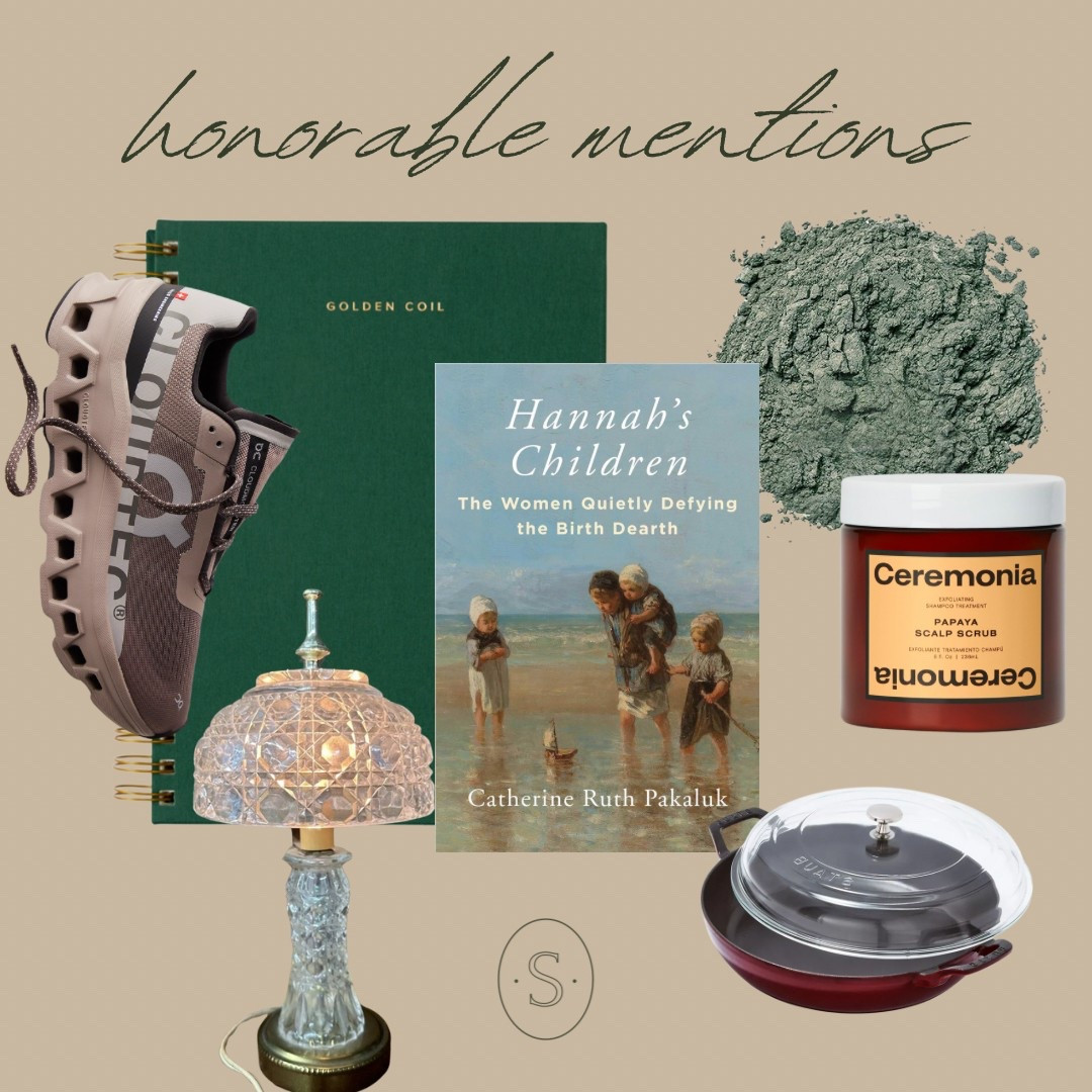 Honorable Mentions 3.23
Running shoes, greens powder, mini lamp, cookware, parenting books, daily planner. 

#LTKActive #LTKBeauty #LTKBaby