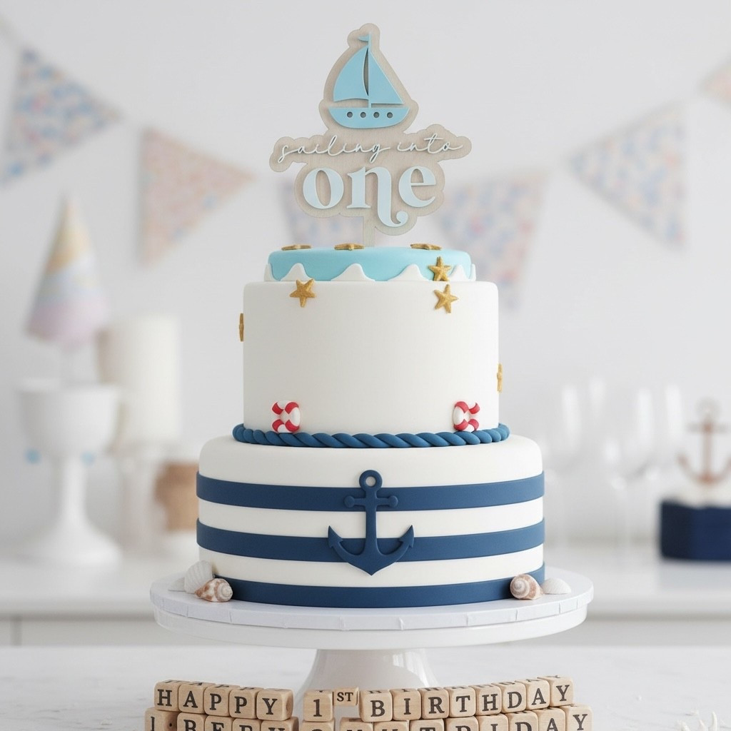 Sailing Into One Cake Topper ⚓️⛵️

If you’re planning a nautical first birthday, this Sailing Into One cake topper is the perfect finishing touch. Designed with layered wood and soft blue acrylic details, it’s ideal for a sailboat theme, coastal baby birthday, or beach-inspired party decor.

This sailboat cake topper pairs beautifully with navy, light blue, white, and neutral party palettes. Lightweight yet sturdy, it stands out on smash cakes and tiered birthday cakes alike — making those first birthday photos even sweeter.

Perfect for:
• Nautical first birthday party
• Sailboat birthday theme
• Beach or coastal baby shower
• “Sailing Into One” birthday decor
• Ocean themed cake decorations

Whether you’re styling a seaside celebration or a classic navy-and-white party, this topper adds that custom, heirloom-quality detail that makes the day feel extra special.

#FirstBirthdayTheme #NauticalBirthday #SailingIntoOne #SailboatParty #CoastalBirthdayDecor

#LTKSpringSale #LTKBaby #LTKKids
