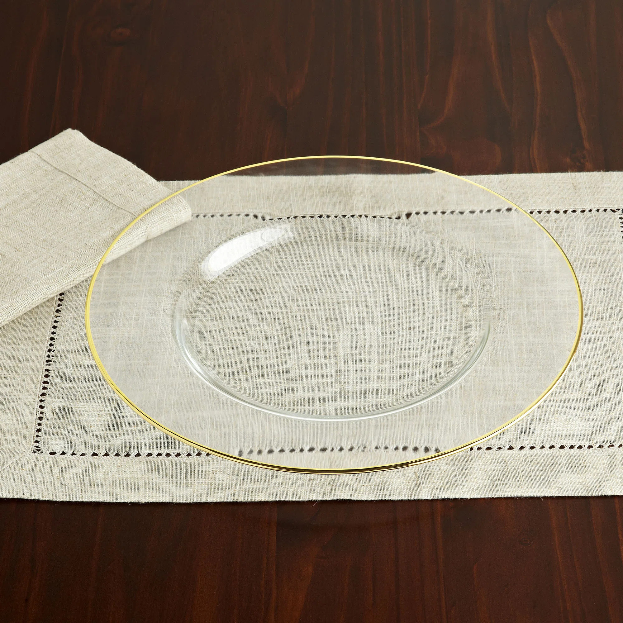 Flores Glass Charger 13"D | Wayfair North America