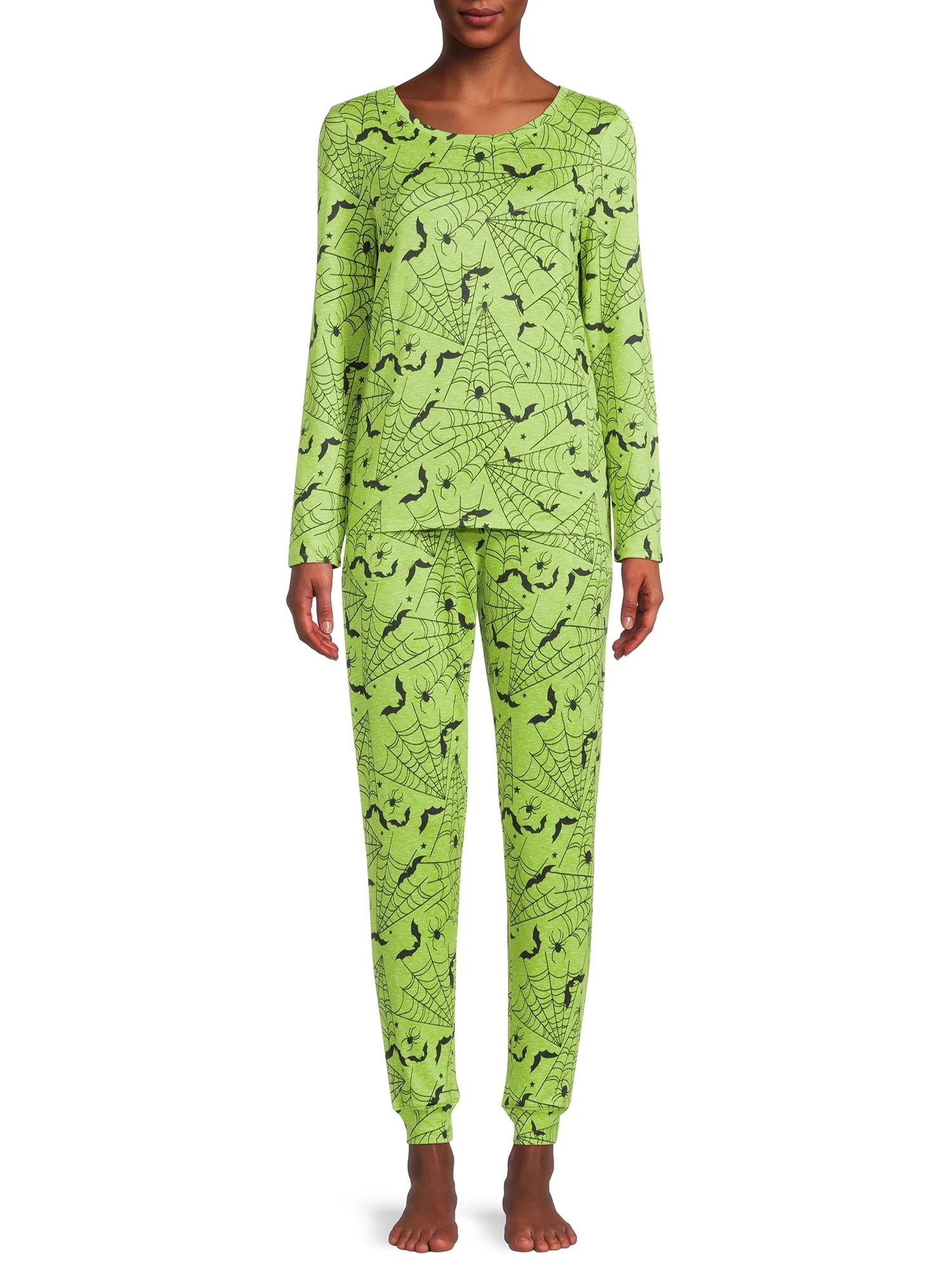 Secret Treasures Women's and Women's Plus Halloween Pajama Set, 2-Piece | Walmart (US)