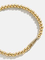 East West Initial Pisa Bracelet - Clear/Gold | BaubleBar (US)