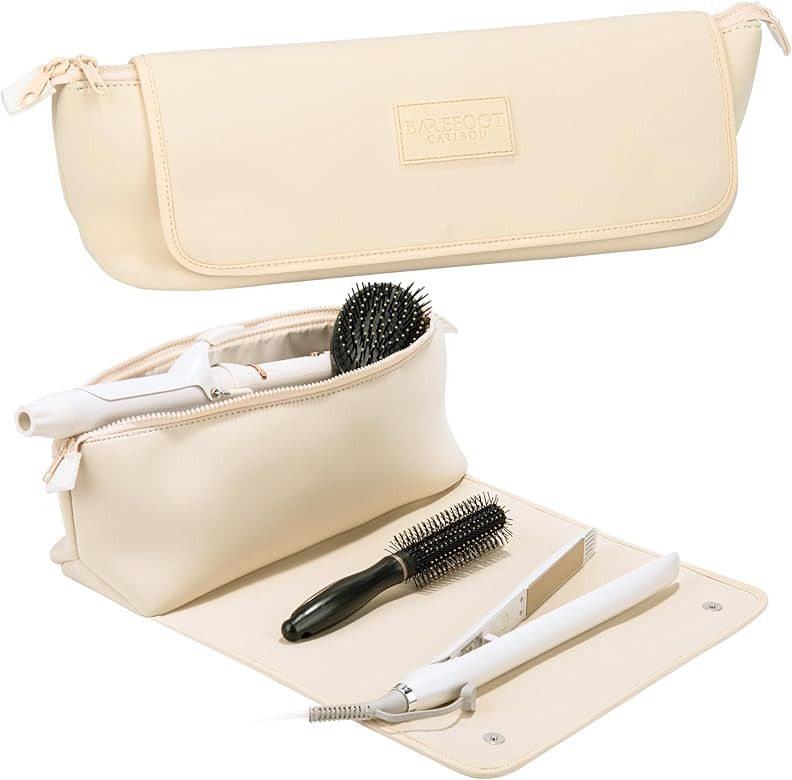 Hair Tools Travel Bag and Heat Resistant Mat for Flat Irons, Straighteners, Curling Iron, and Hairca | Amazon (US)