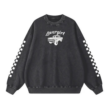 Lovergirl Auto Shop Acid Wash Sweatshirt | Slater Vintage
