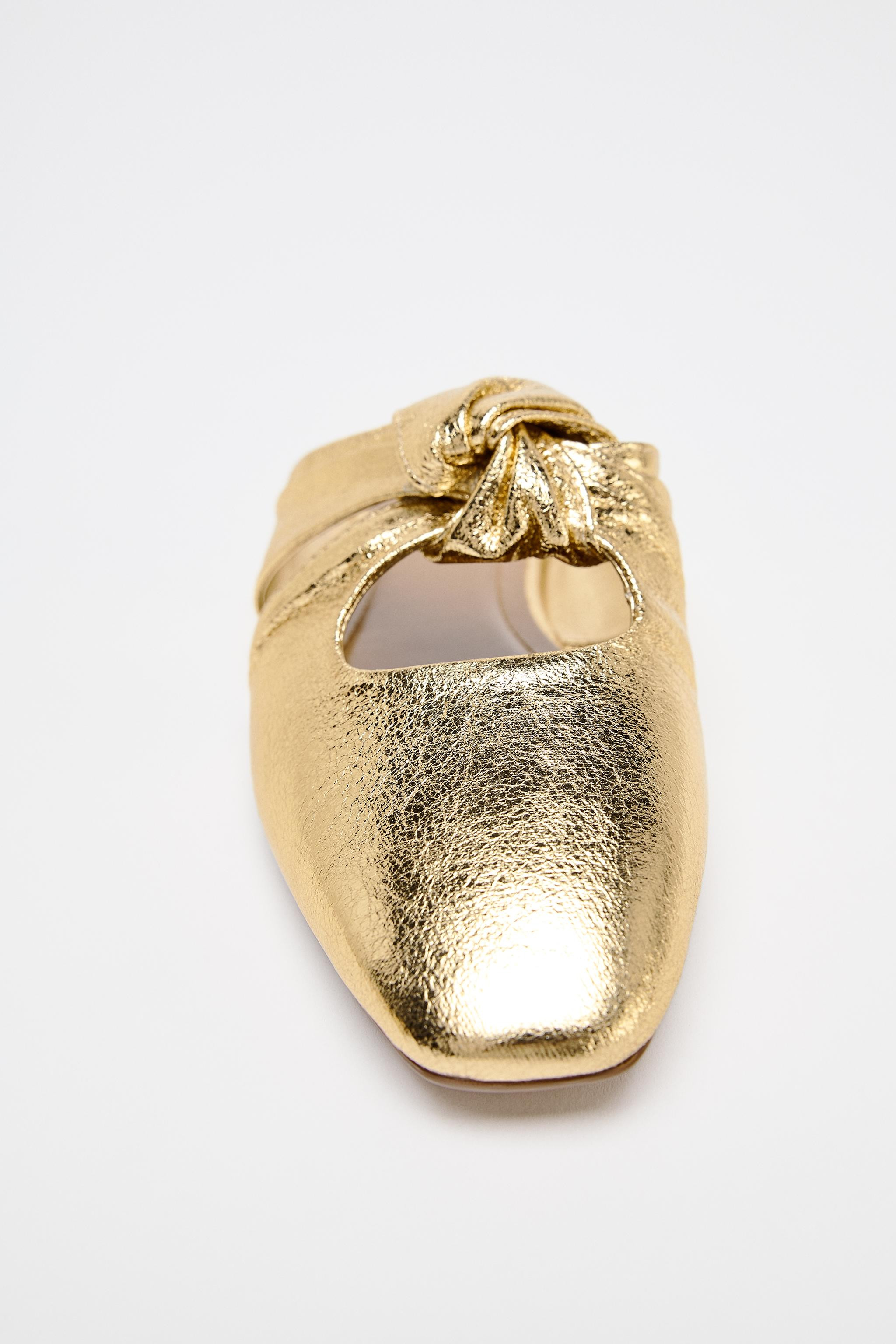 METALLIC KNOT MULE | Zara US