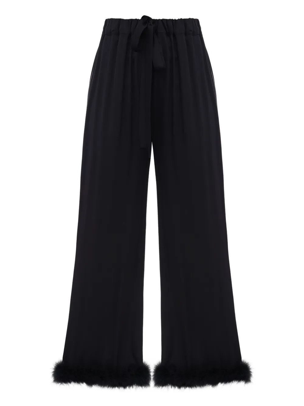 Sleeper Bisou Bisou feather trousers - Black | Farfetch Global