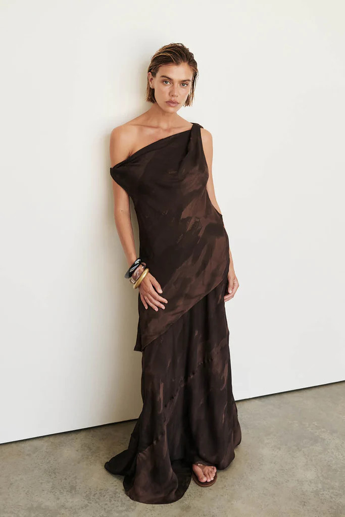 WILLOW CHOC PRINT MIDI SKIRT | DISSH