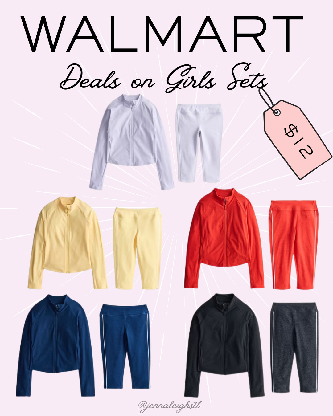 Walmart Big Deals! These Athletic Works girls’ ButterCore active jacket and capri legging sets are just $13, saving you $10! There are so many fun sets to choose from, and they come in sizes 4-18. Such a good deal! 

 #LTKmomlife #LTKSaleAlert #LTKKids