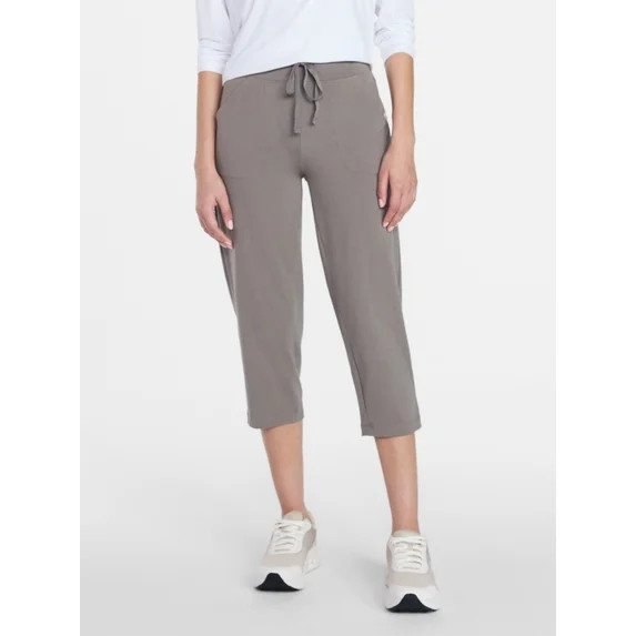 Athletic Works Women's and Women's Plus Knit Capri Pants, 22" Inseam, Sizes XS-4X | Walmart (US)