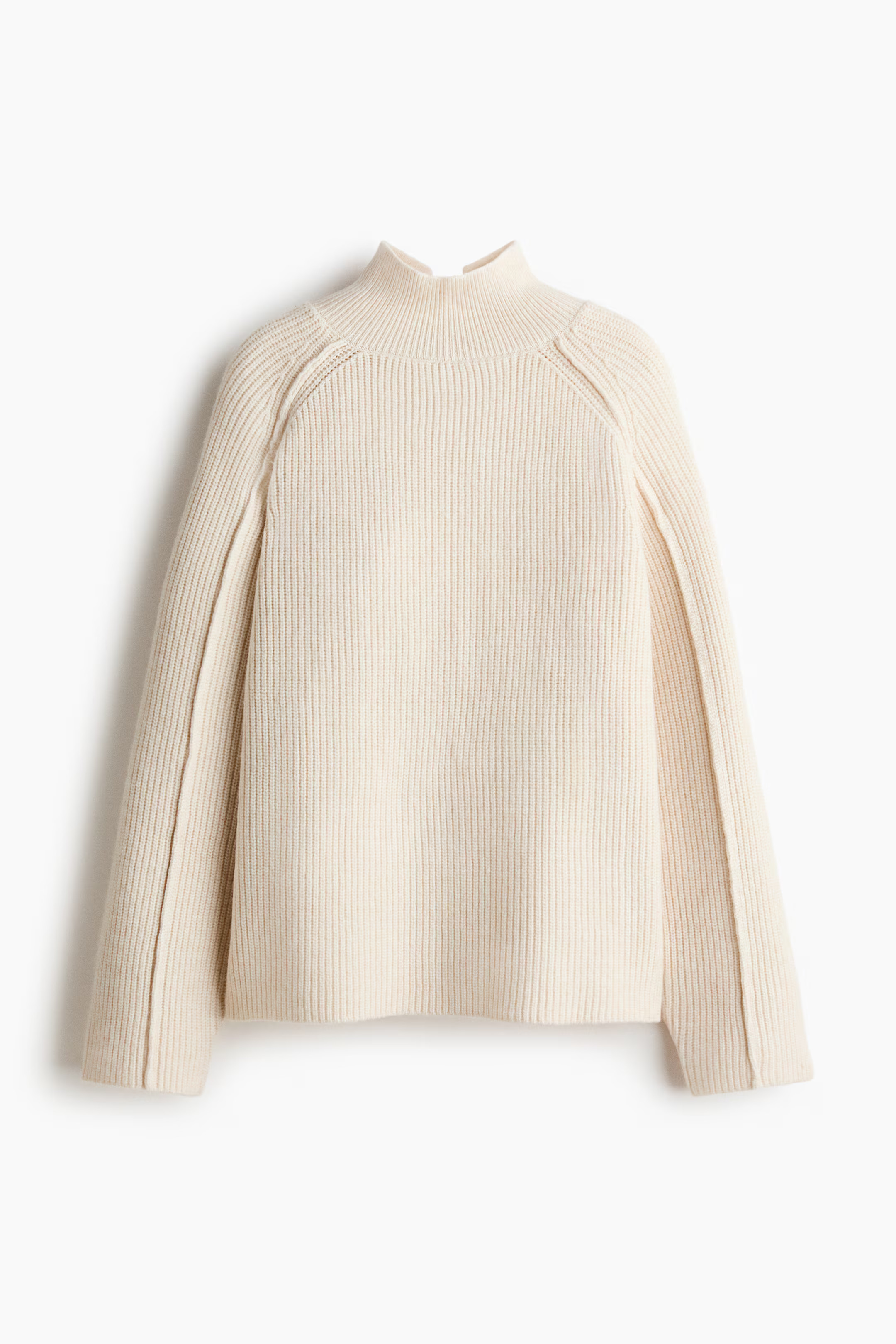 Rib-Knit Mock Turtleneck Sweater | H&M (US + CA)