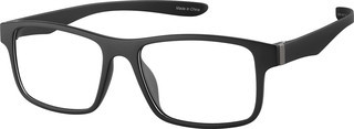 Zenni Rectangle Glasses Black Plastic Full Rim Frame | Zenni Optical (US & CA)