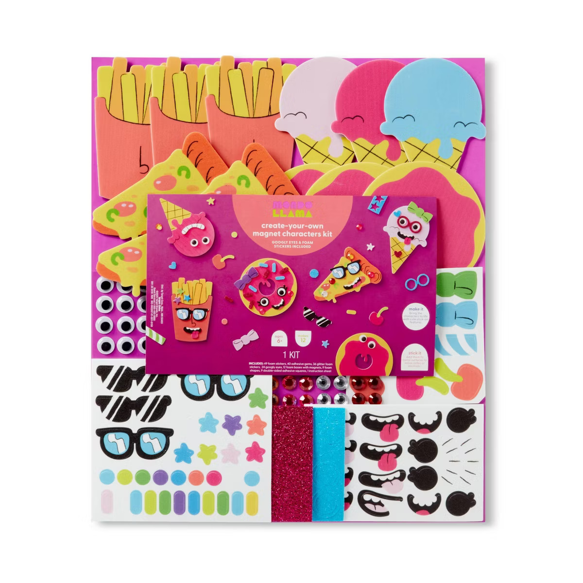 Magnet Food Characters Foam Craft Kit - Mondo Llama™ | Target