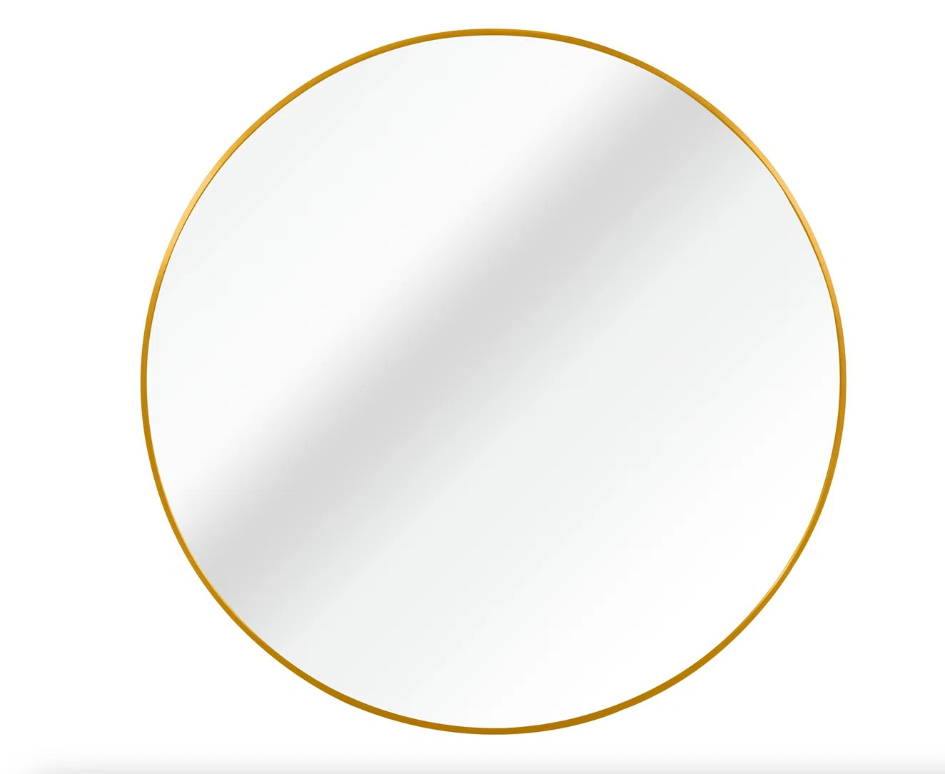 Hermien Bathroom Mirror Aluminum Alloy Wall Mirror | Wayfair North America