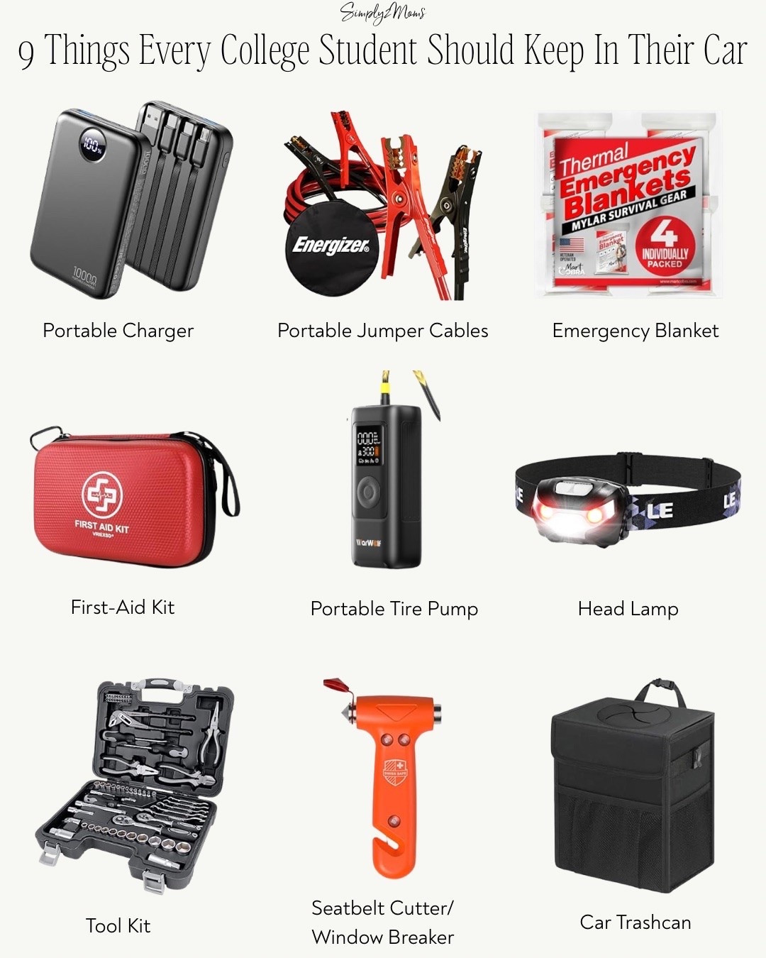 Every college student needs a few car essentials before heading back to campus 🚗🎓 From a car emergency kit and roadside emergency supplies to a portable tire pump, jumper cables, first-aid kit, and more. These college must-haves are easy to keep in the car and can come in handy when they’re away from home!

#LTKU #LTKHome #LTKTravel
