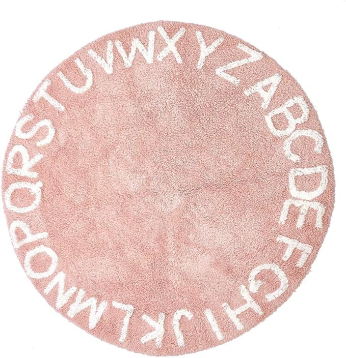 Wonder Space Handmade ABC Alphabet Kids Play Mat - Soft 100% Cotton Non-Slip Educational Letter L... | Amazon (US)