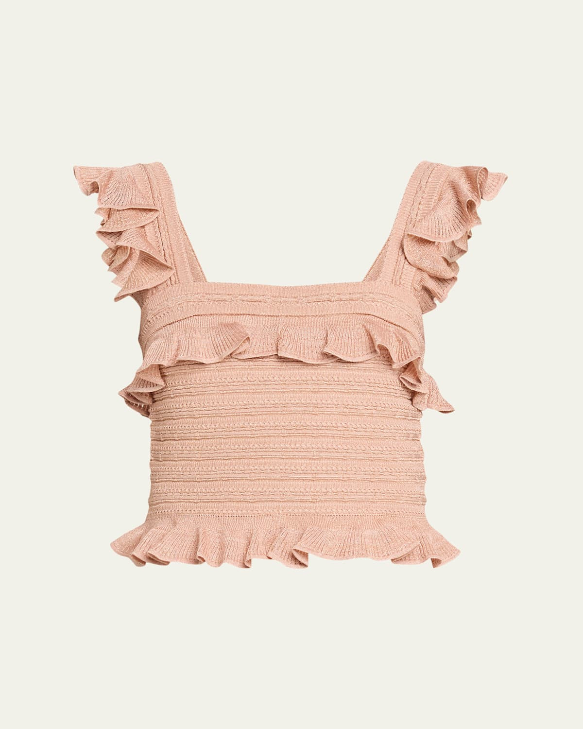 Rebellion Lace Frill Crop Top | Bergdorf Goodman