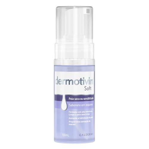 Dermotivin Espuma De Limpeza Facial Pele Seca Ou Sensibilizada Soft 130ml | Amazon (BR)