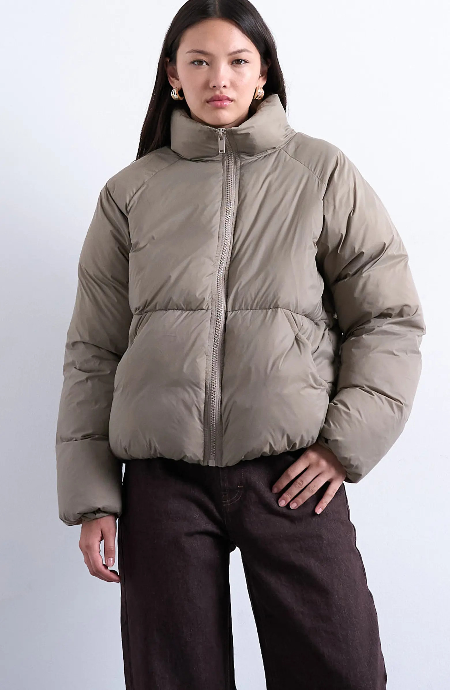 Topshop Puffer Bomber Jacket | Nordstrom | Nordstrom