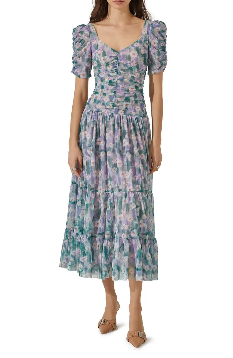 ASTR the Label Floral Print Ruched Maxi Dress | Nordstrom | Nordstrom