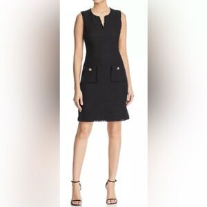 Karl Lagerfeld Black Textured Mini Dress size 8 | Poshmark
