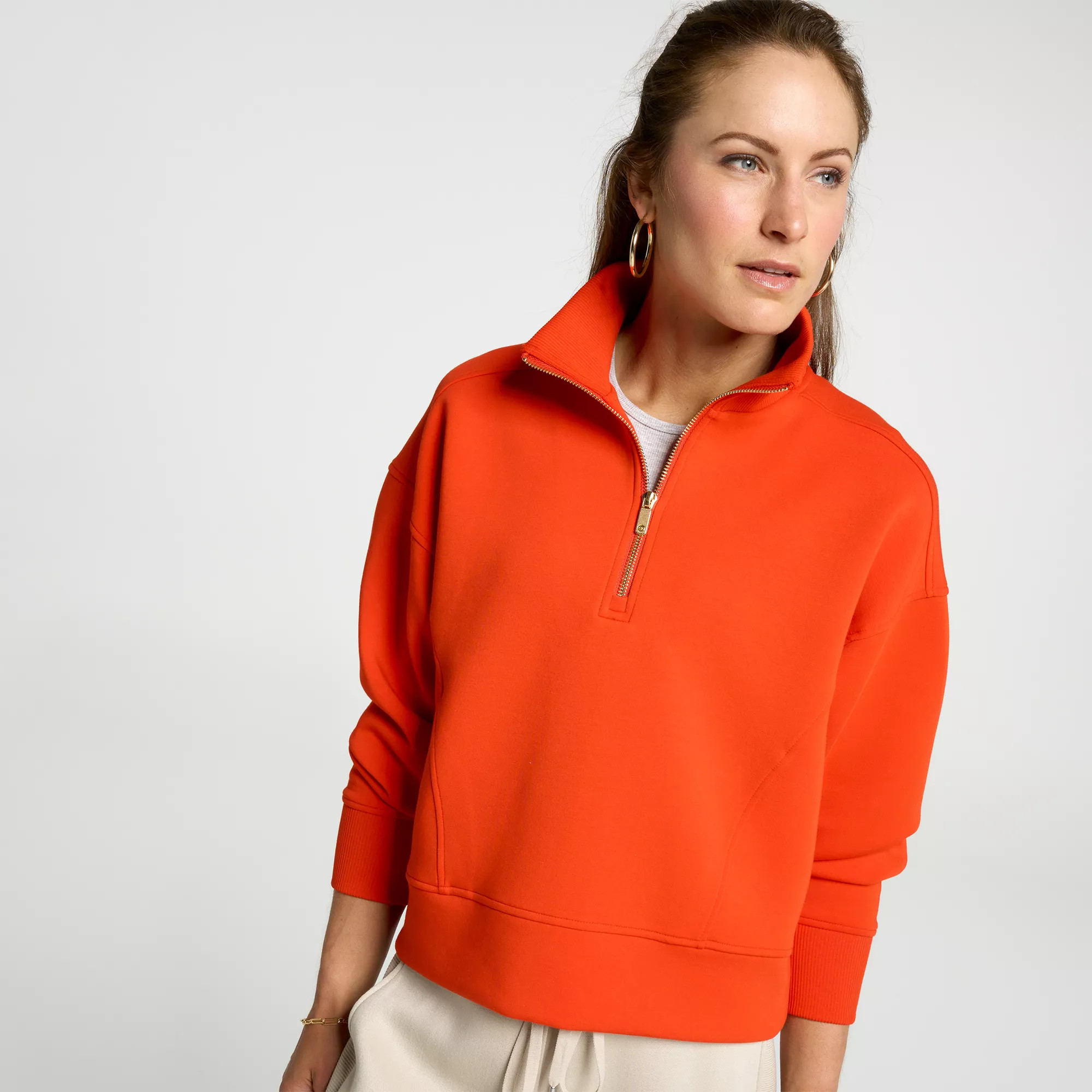 CALIA Women's Mock Neck 1/4 Zip, Large, Fresh Red | DICK'S Sporting Goods