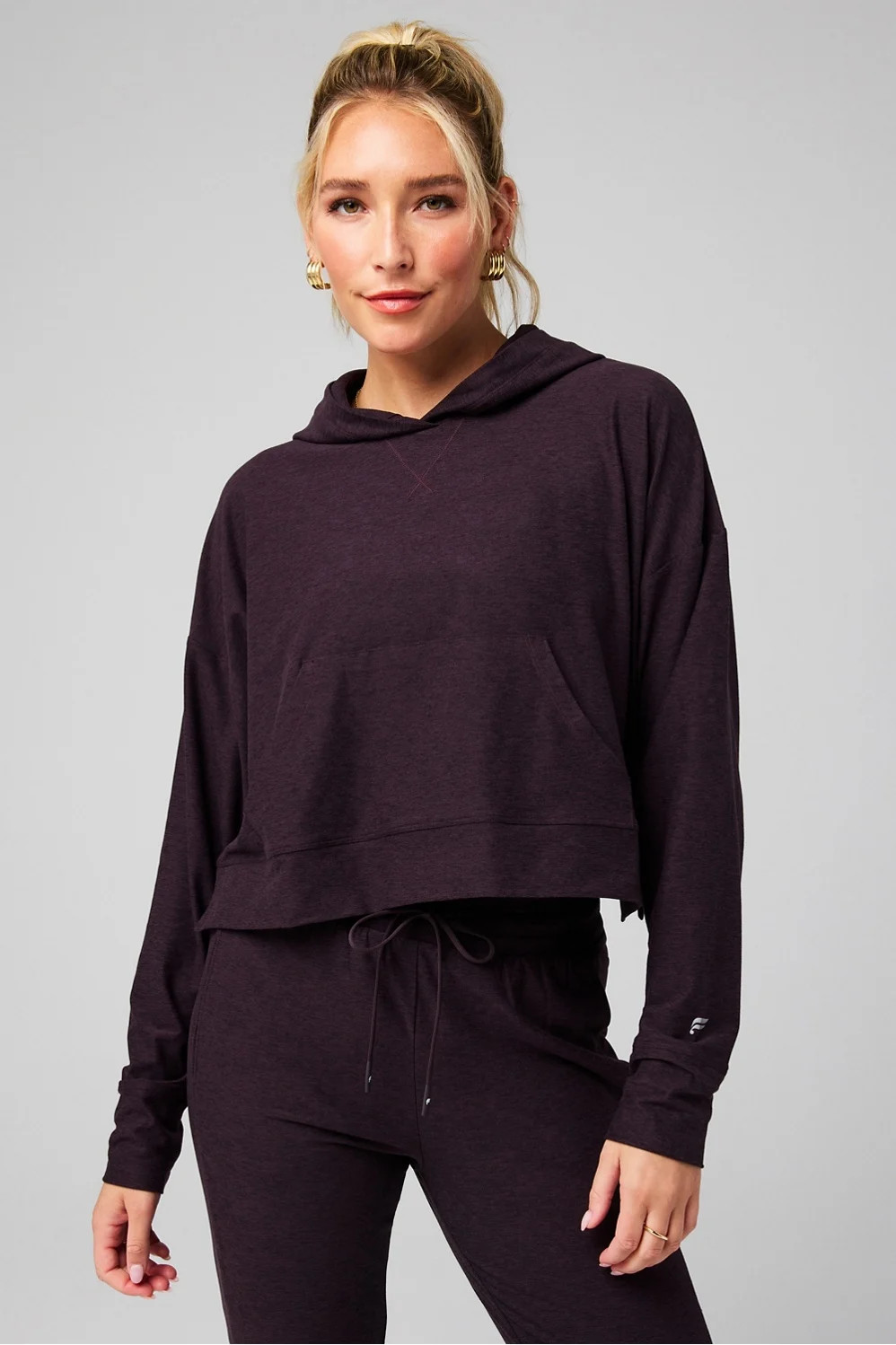 Cloud Jersey Cropped Hoodie | Fabletics