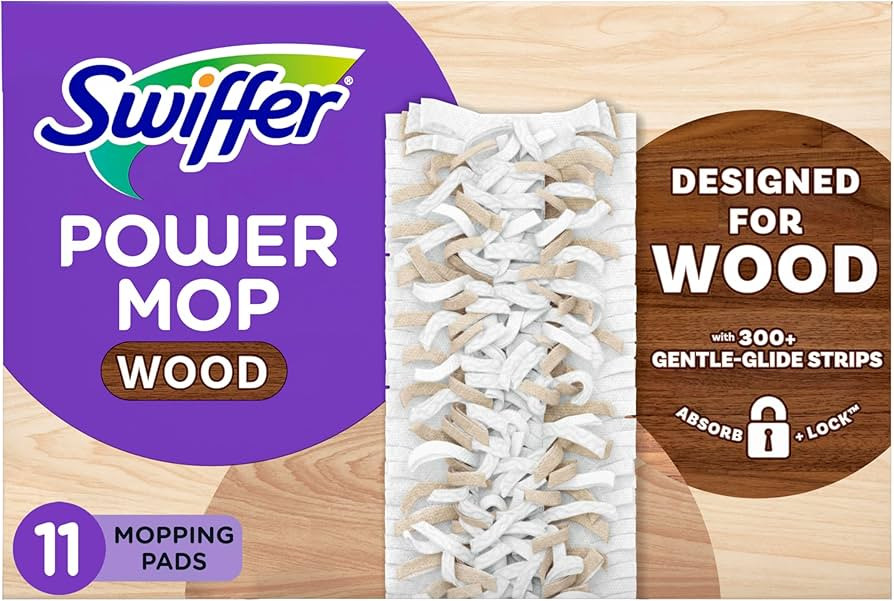 Swiffer PowerMop Wood Mopping Pad Refills for Floor Cleaning, 11 Count | Amazon (US)