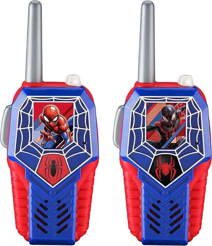 ekids Spiderman Toy Walkie Talkies for Kids, Light-Up Indoor and Outdoor Toys for Kids and Fans o... | Amazon (US)