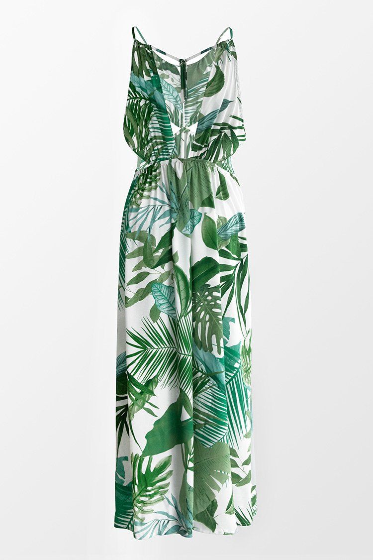 Noa Leafy Cutout Maxi Dress | Cupshe