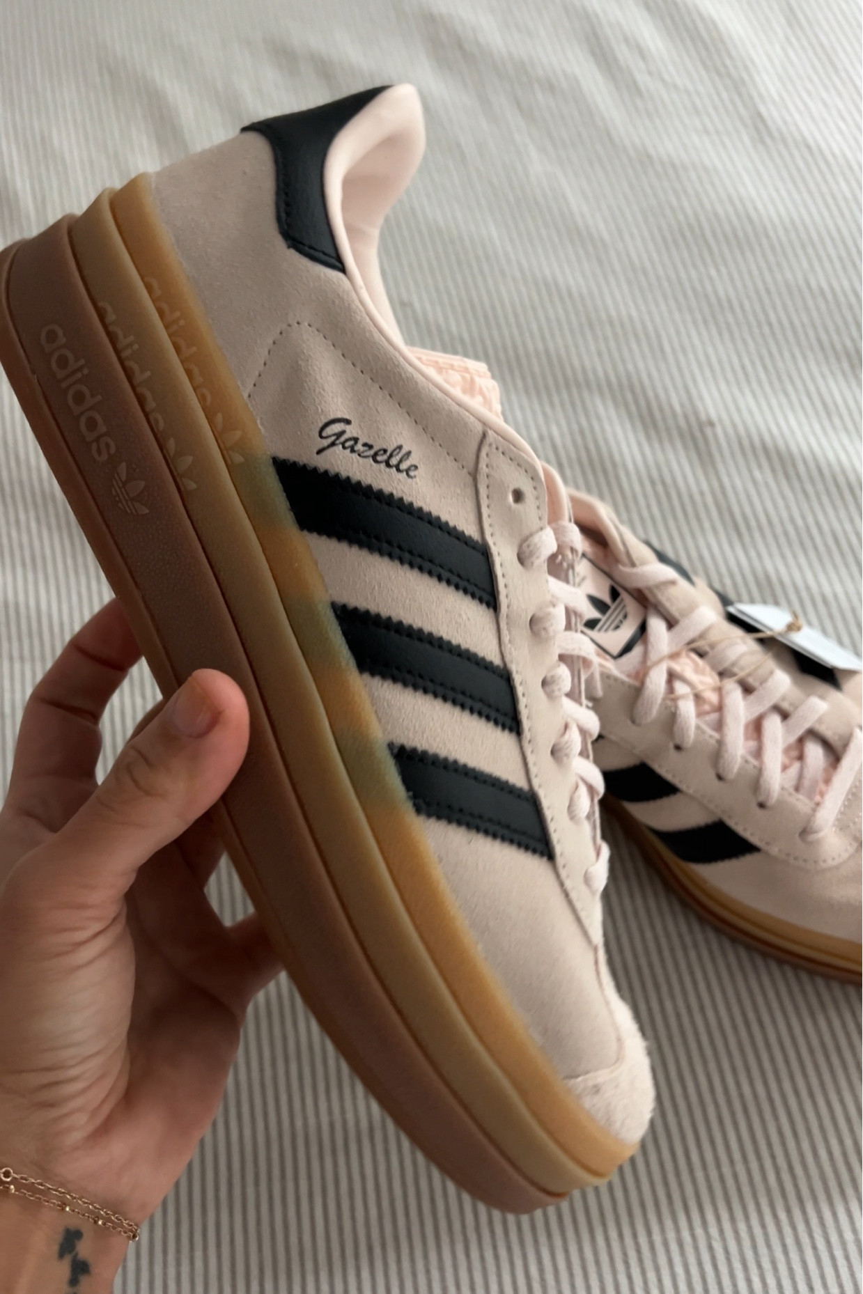 adidas gazelle silver green womens Adidas Gazelle Triple Black Size Mens 11 – Apothecary Social main image 0