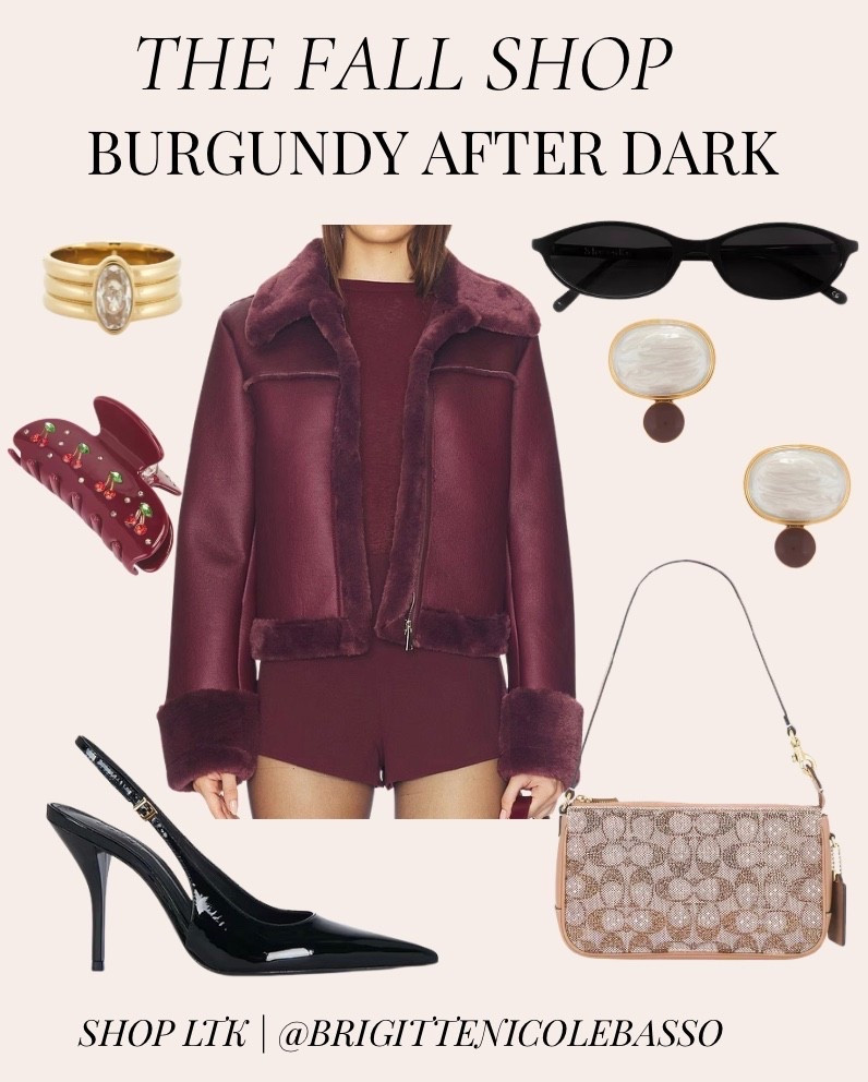 burgundy after dark 🍷 rich textures, glossy black accents + a little sparkle—the fall night-out edit has officially arrived.
#fallfashion #burgundyoutfit #falloutfitideas #datenightoutfit #nightoutstyle #ltkfashion #fallstyle #burgundyfallfashion