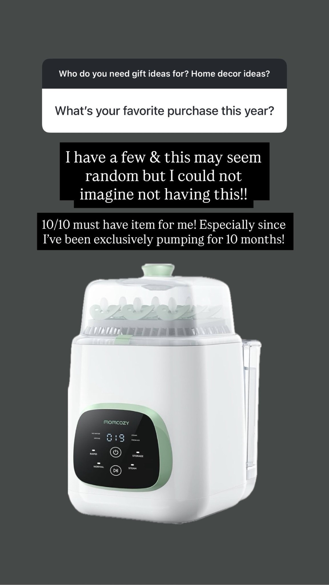 One of my most used purchases ever! Use it several times daily! Cannot recommend enough of you have a baby

#LTKSaleAlert #LTKBaby #LTKBump