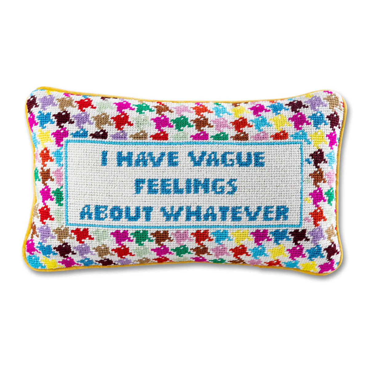 Furbish Studio - Vague Feelings Needlepoint Pillow | Furbish Studio