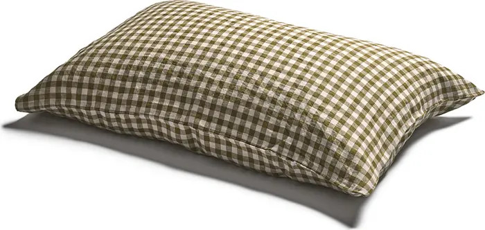 PIGLET IN BED Set of 2 Gingham Linen Pillowcases | Nordstrom | Nordstrom