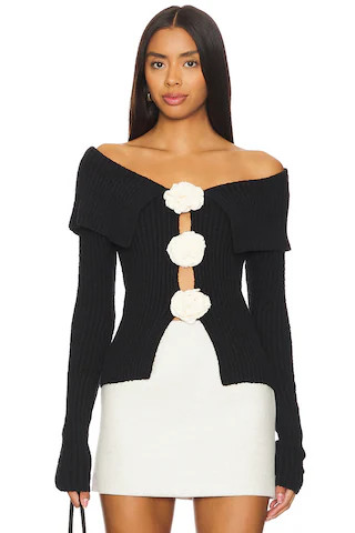 MAJORELLE Corina Sweater in Black from Revolve.com | Revolve Clothing (Global)