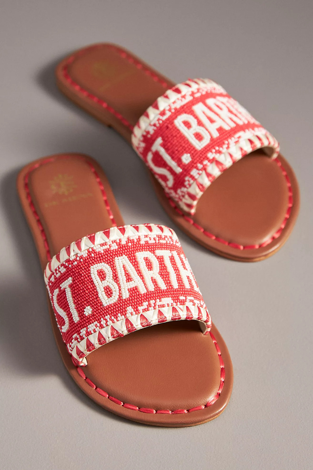 De Siena Destination Beaded Slide Sandals | Anthropologie (US)