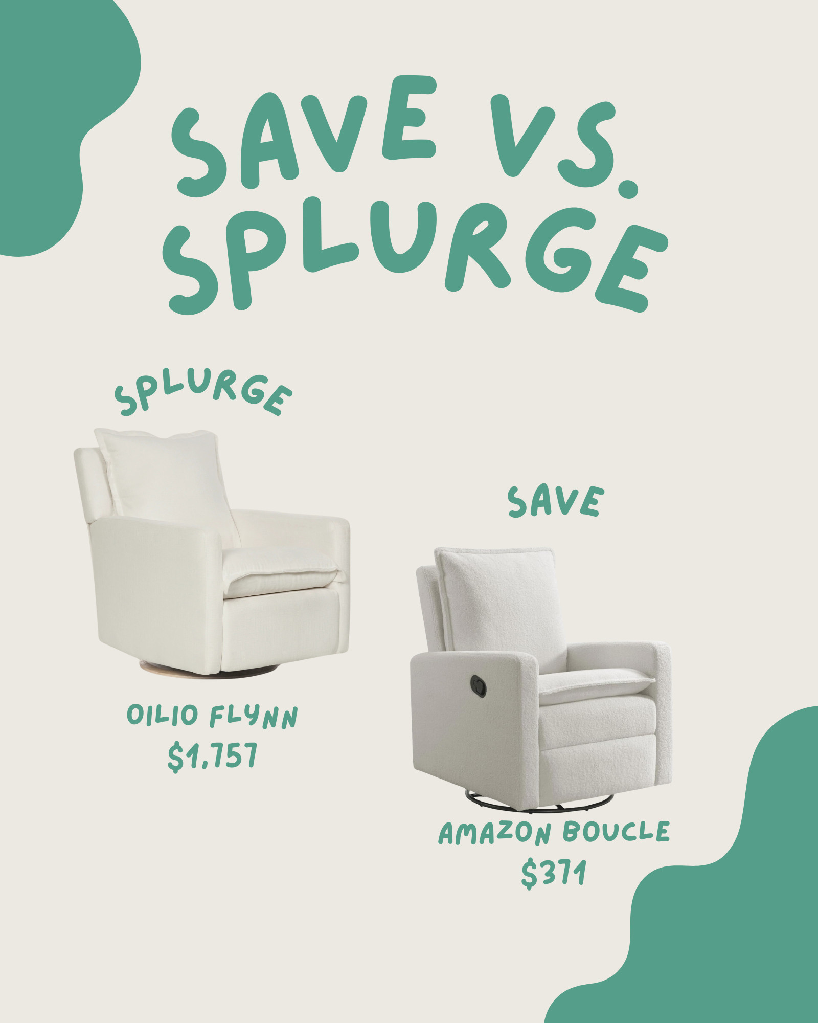 The classic save vs. splurge of baby must haves. I have gone the save route on all of these items and actually have both rockers. Nothing wrong with a splurge! I would splurge on the artipoppe carrier which I cannot link. 

 

#LTKBump #LTKSaleAlert